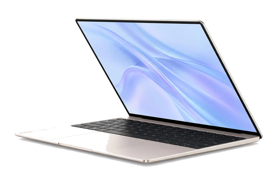 Illustration of a premium aluminium laptop