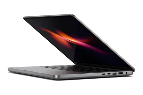 Illustration of a premium aluminium laptop