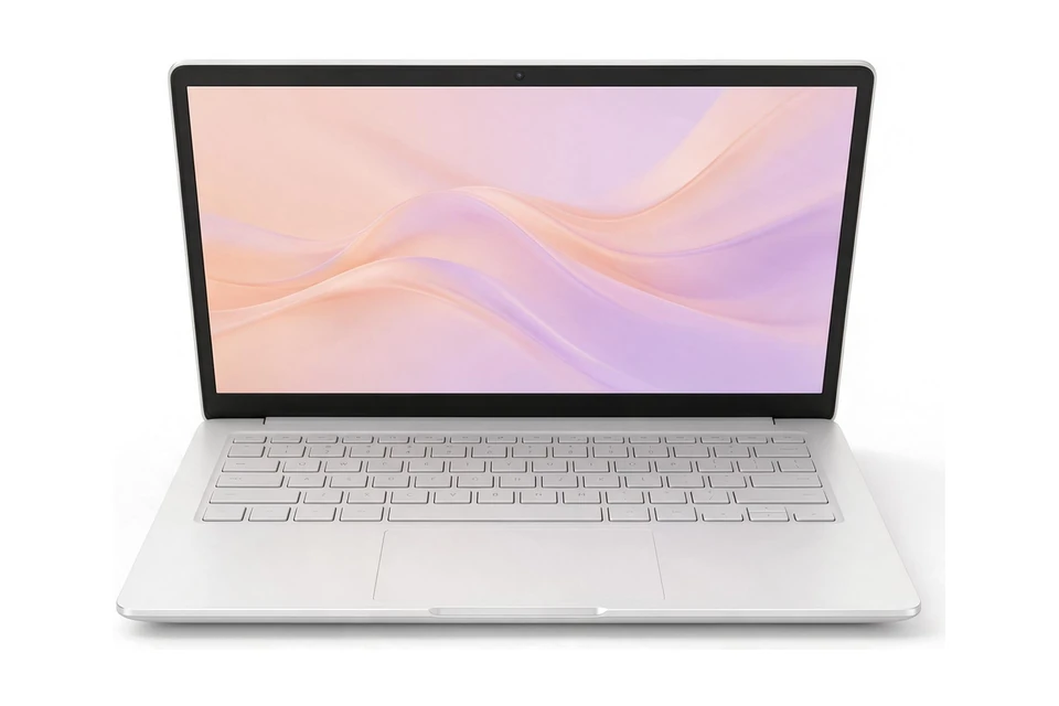 Illustration of a Chromebook laptop